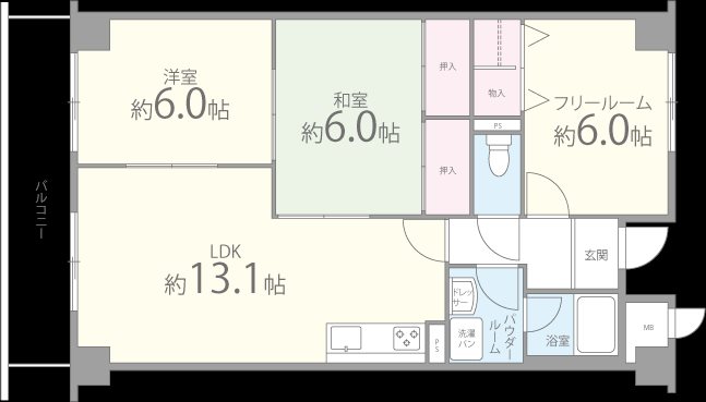 グレイスコート深井 間取り図