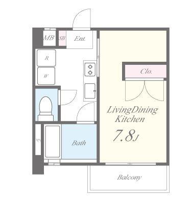 ボヌール エイワ 間取り図