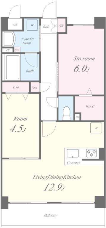 イニシオ山水 間取り図
