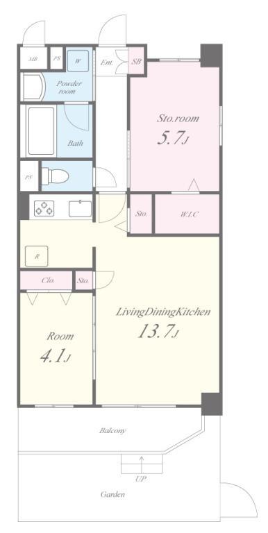 イニシオ山水 間取り図