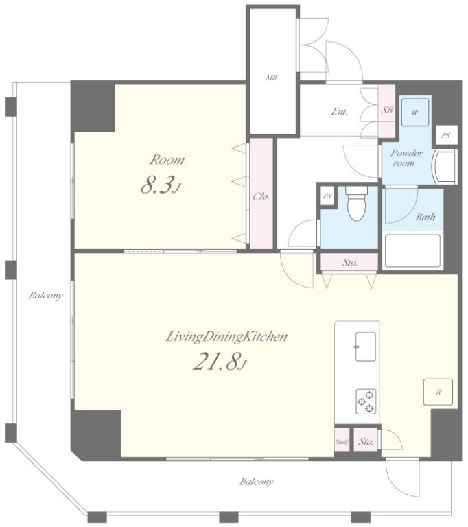 セイワパレス丸の内駅前 間取り図