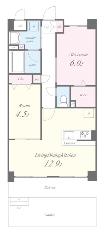 イニシオ山水 間取り図