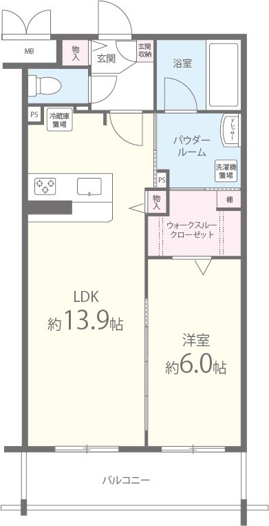 ルーナ・クレシェンテ 間取り図