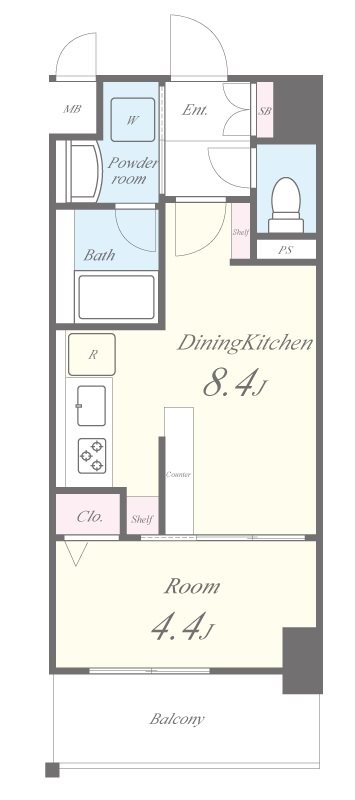 アヴェニール久米川 間取り図