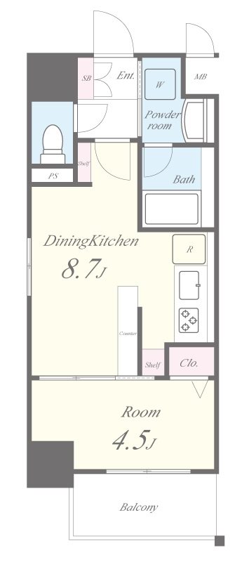 アヴェニール久米川 間取り図