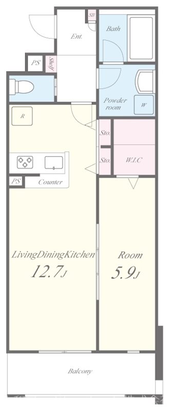 ドミソレイユⅡ 間取り図