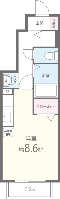 アローハイム 間取り図