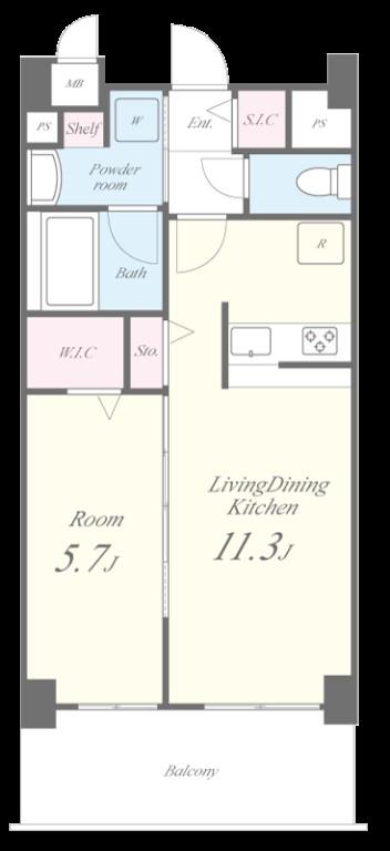 キルシュバーム深江 405号室 間取り