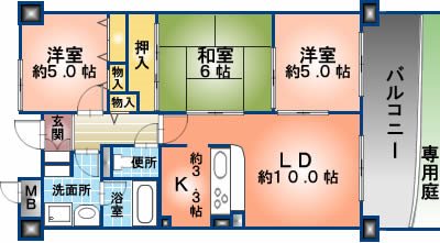 グランカーム和泉中央 間取り図