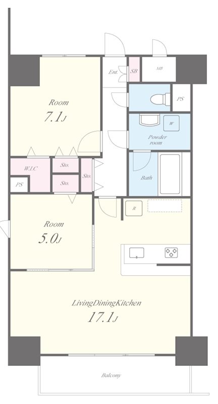JS御園通 間取り図
