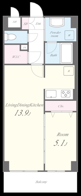 SAパームレジデンス 間取り図