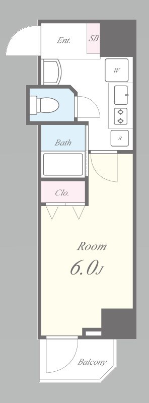 ブリリアントコート農人橋 303号室 間取り