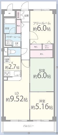 アジュール西端 間取り図