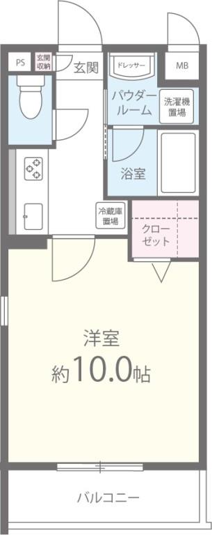 ミリアディ たかつき 間取り図