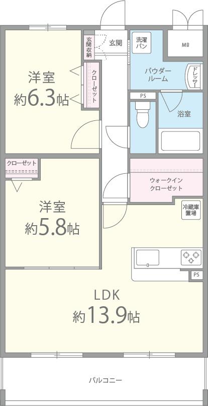 リュクス西明石 間取り図