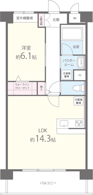 コンフォート上笠 間取り図