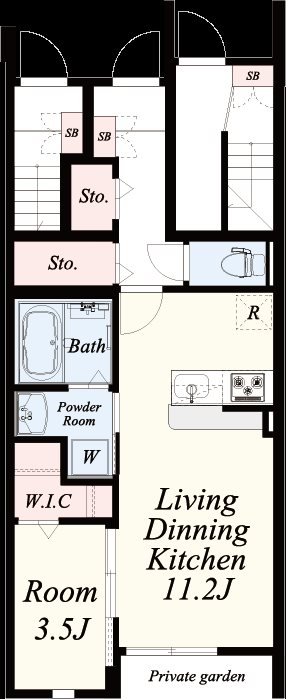 メルヴェイユ 間取り図