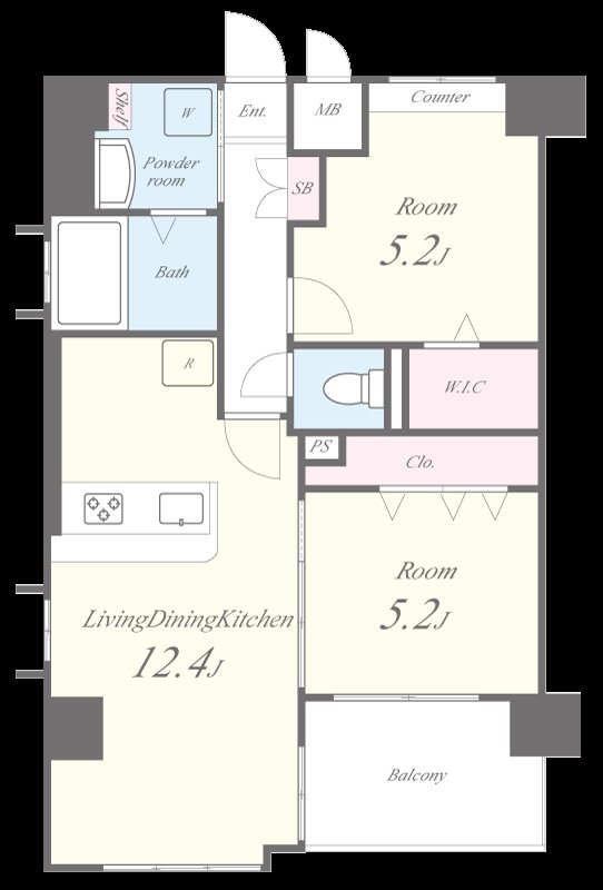 モントーレヒルズ佐賀 間取り図