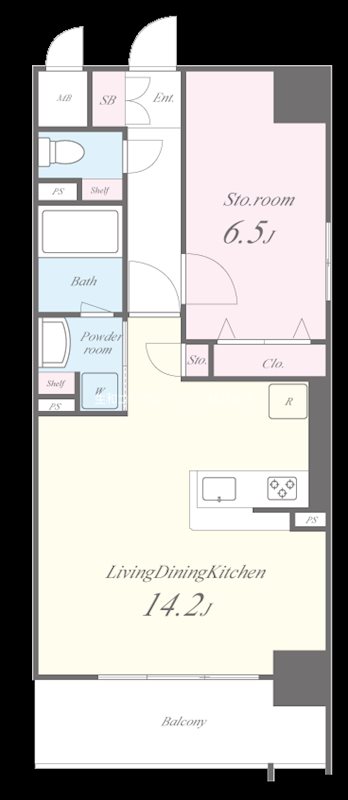 ディアコートオリヴィエ 0201号室 間取り