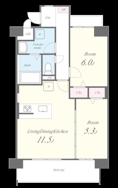 ピュアコットン矢部与 間取り図