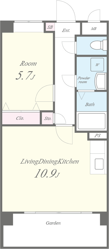 グランドアマレイⅦ番館 間取り図
