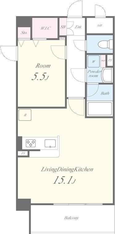 イルミナーレ学大 間取り図