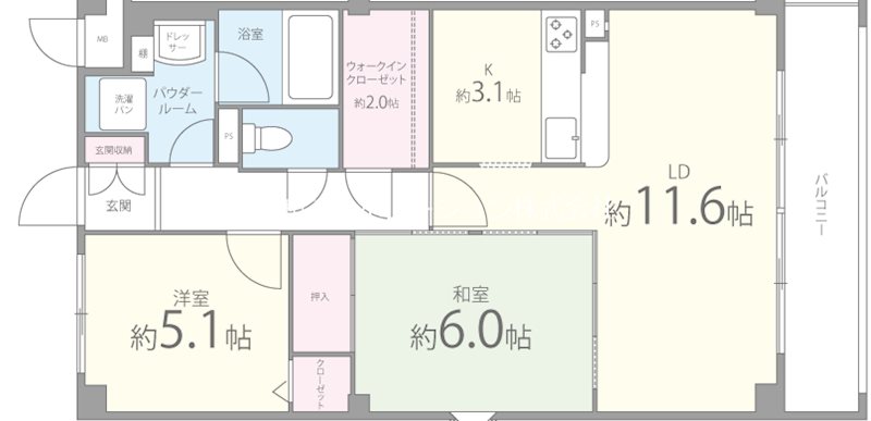 リヴィエール寺内町 間取り図