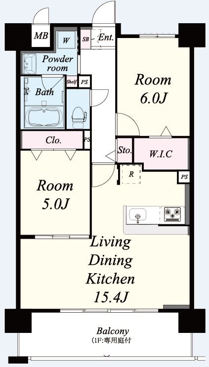コンフォール京橋 202号室 間取り