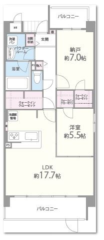 ドルフコートＫ 間取り図