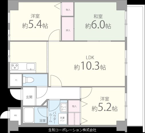 グレイスコート深井 間取り図