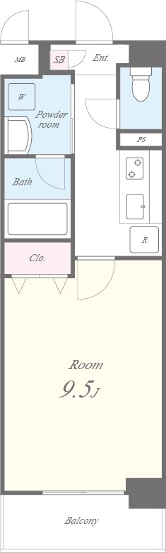 コンフォート弁天 間取り図