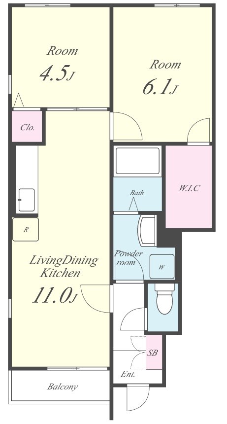 レフィナード 間取り図