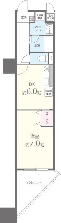 アプライズ西長堀 705号室 間取り