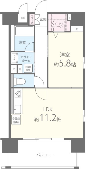 ヴァンドーム梅田北 0801号室 間取り
