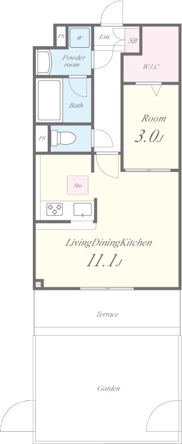 マルベリー千葉寺 間取り図
