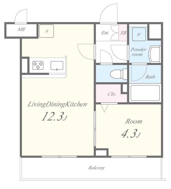 ディアモン・グリ 間取り図