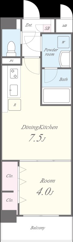 コンフォート弁天 間取り図