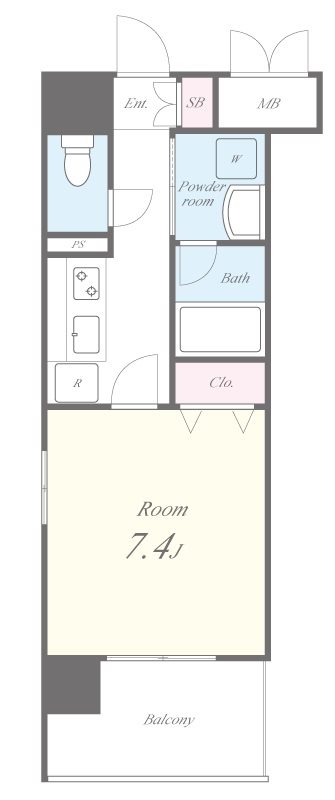 ボーベル玉造 間取り図