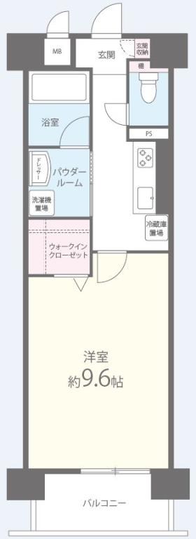 京橋イーストガーデン 403号室 間取り