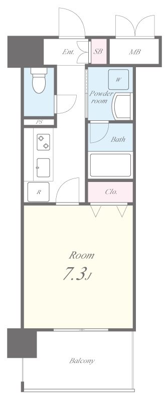 ボーベル玉造 間取り図