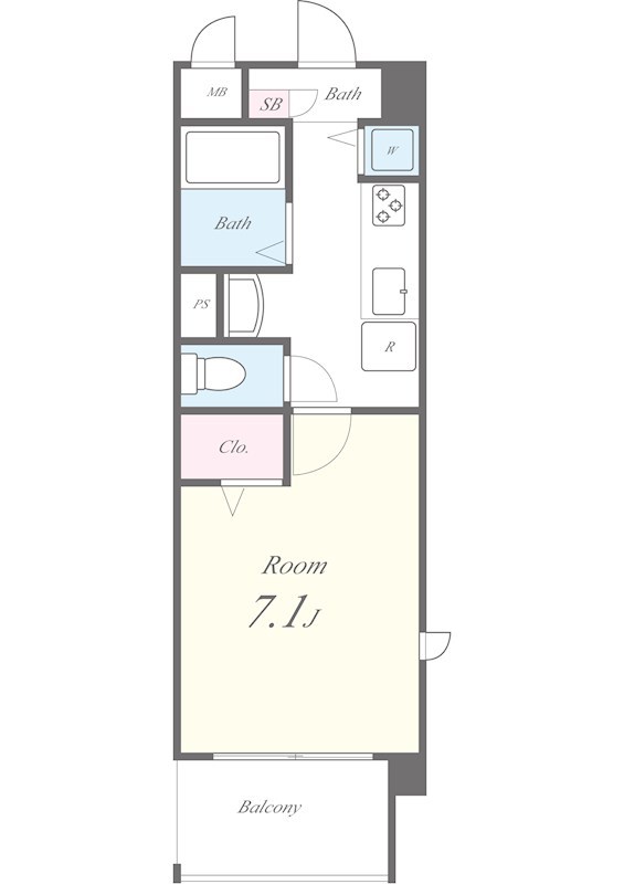 エスペランサ馬部 間取り図
