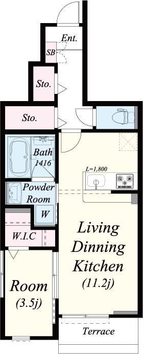 メゾン大島Ⅲ 間取り図