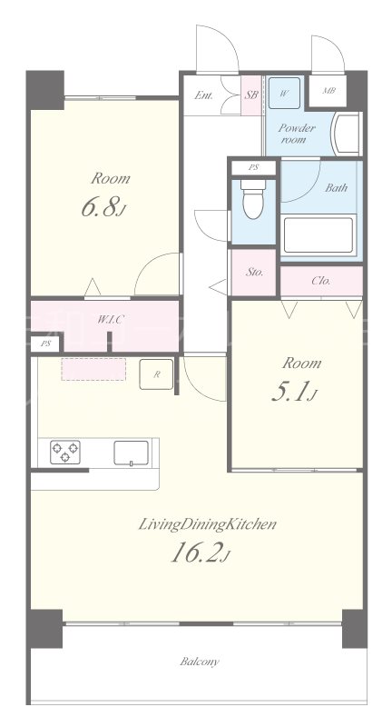 Sofresco新田辺 間取り図