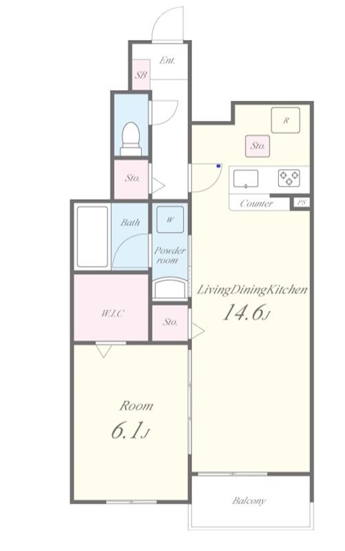 アーサー住之江 間取り図
