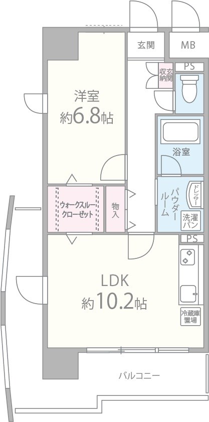 グランドゥール敷津 間取り図