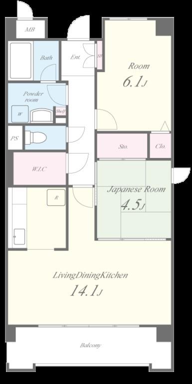 セピアコート博多南 間取り図