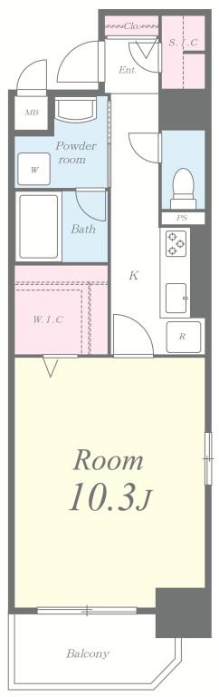 メグリオ住吉 間取り図