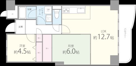 プライムヒル藤井寺 間取り図
