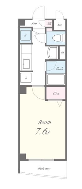 クレール鶴見 401号室 間取り