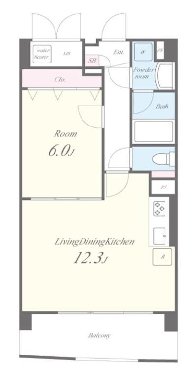 コンフォール浮間舟渡 間取り図